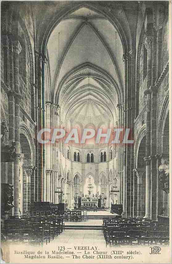CPA Vezelay Basilique de la Madeleine Le Choeur 