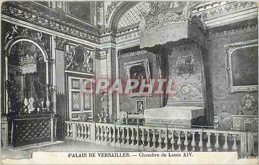 CPA Palais de Versailles Chambre de Louis XIV 