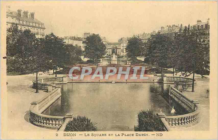 CPA Dijon Le Square et la Place Darcy 