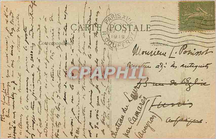 Annecy - Notre-Dame de Liesse (der Turm ist geneigt) — B.F. Paris, n°109 — Rückseite