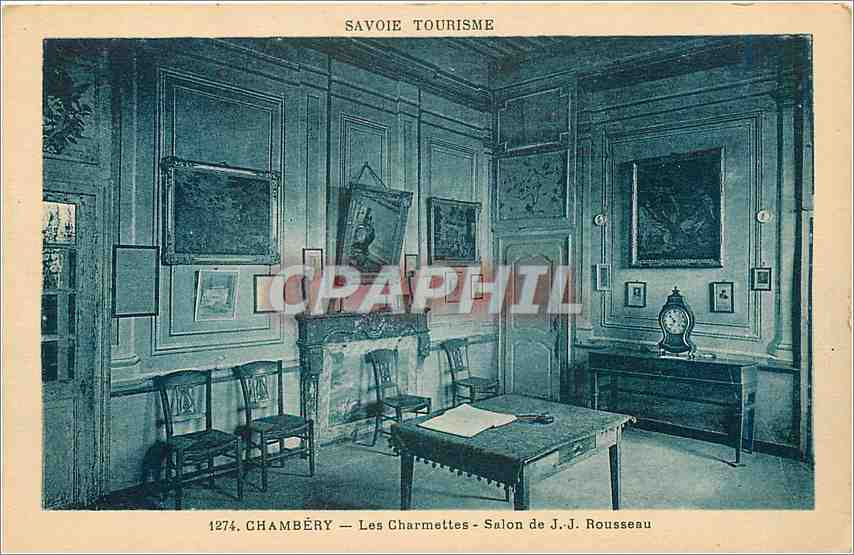 CPA Chambery Les Charmettes Salon de JJ Rouseau 