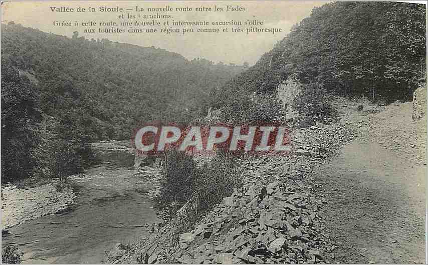CPA Vallee de la Sioule La nouvelle route entre les Fades et les arachons 