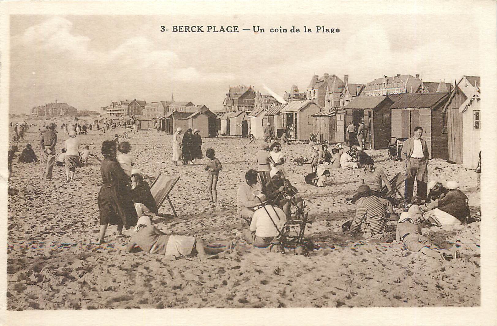 CPA Berck Plage Un coin de la Plage