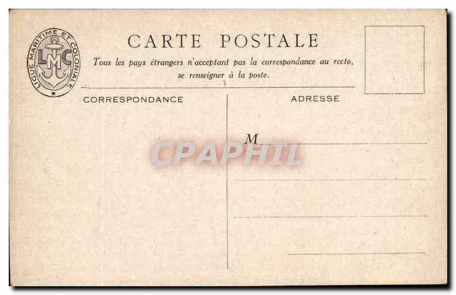 Régates en rivière et cruiser automobile — Max Cremitz — Ligue Maritime et Coloniale — Verso
