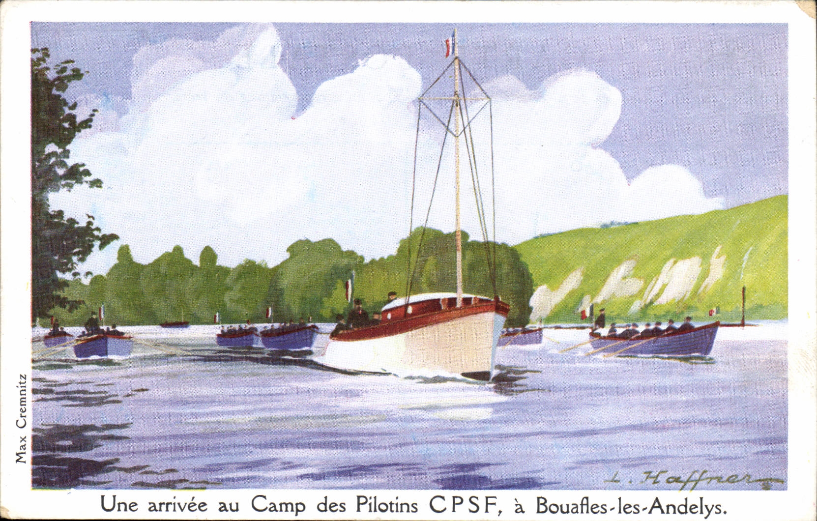 Arrivée au Camp des Pilotins CPSF — Bouafles-les-Andelys — L. Haffner