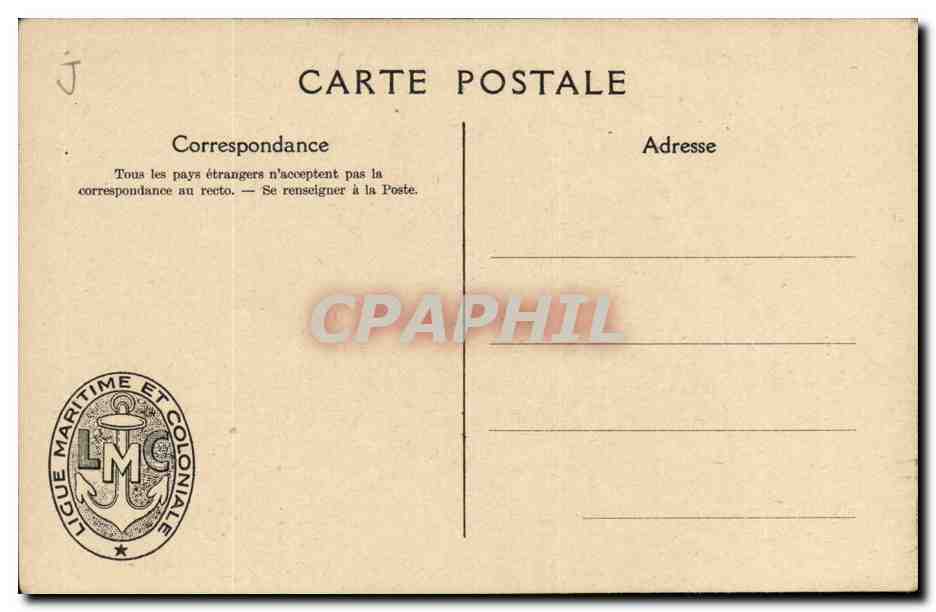 Chalutier à vapeur et thonier — Ligue Maritime et Coloniale Française — L. Haffner — Verso