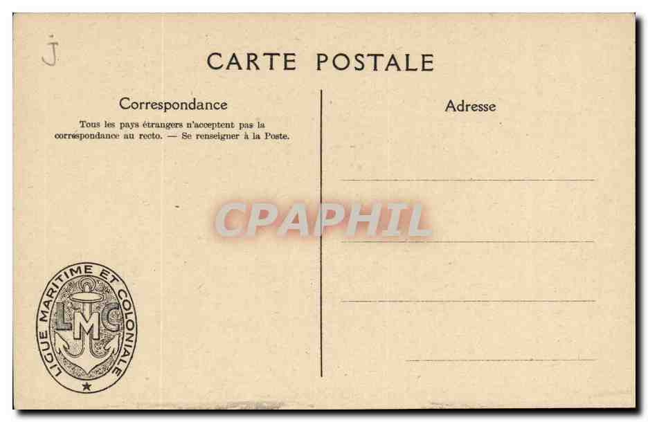 Illustrateur CPA Bateau Boat Ligue maritime et coloniale francaise Marine militaire Cuirasses d escadre — Back