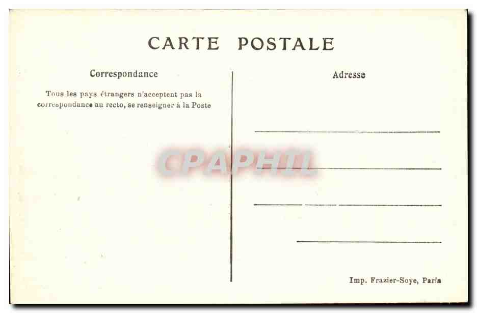 Illustrateur CPA Bateau Boat La marine francaise Paquebot Poste — Back