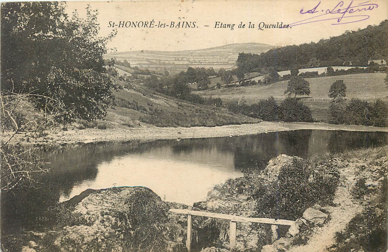 CPA St Honore les Bains Etang de la Queuldre 
