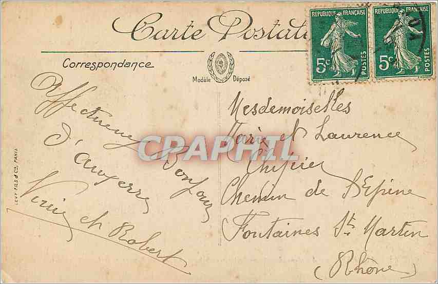 Auxerre — Ancienne Abbaye de Saint-Germain — Le Transept nord et le Cloître — LL. n°48 — Reverso