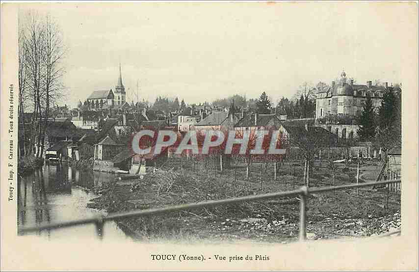 CPA Toucy Yonne Vue prise du Patis 