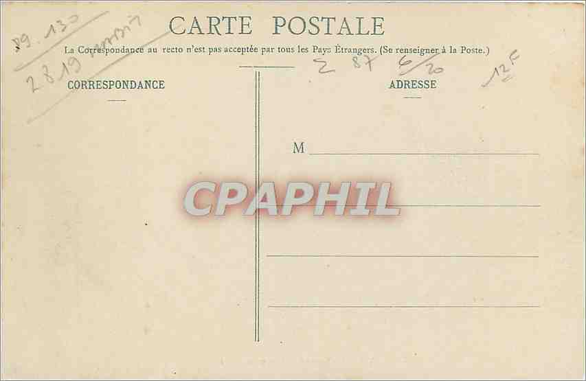 CPA Toucy Yonne Vue prise du Patis  — Back