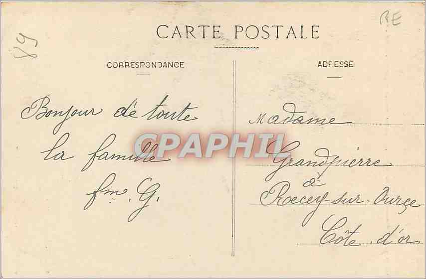 CPA Ravieres Le Portail de l'Eglise  — Back