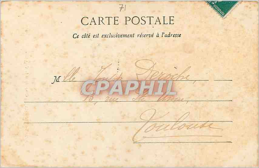 CPA Paray le Monial Chapelle de la Visitation  — Rückseite