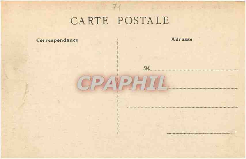 CPA Paray le Monial Jardin de la Visitation et noisetier de l'Apparition — Rückseite