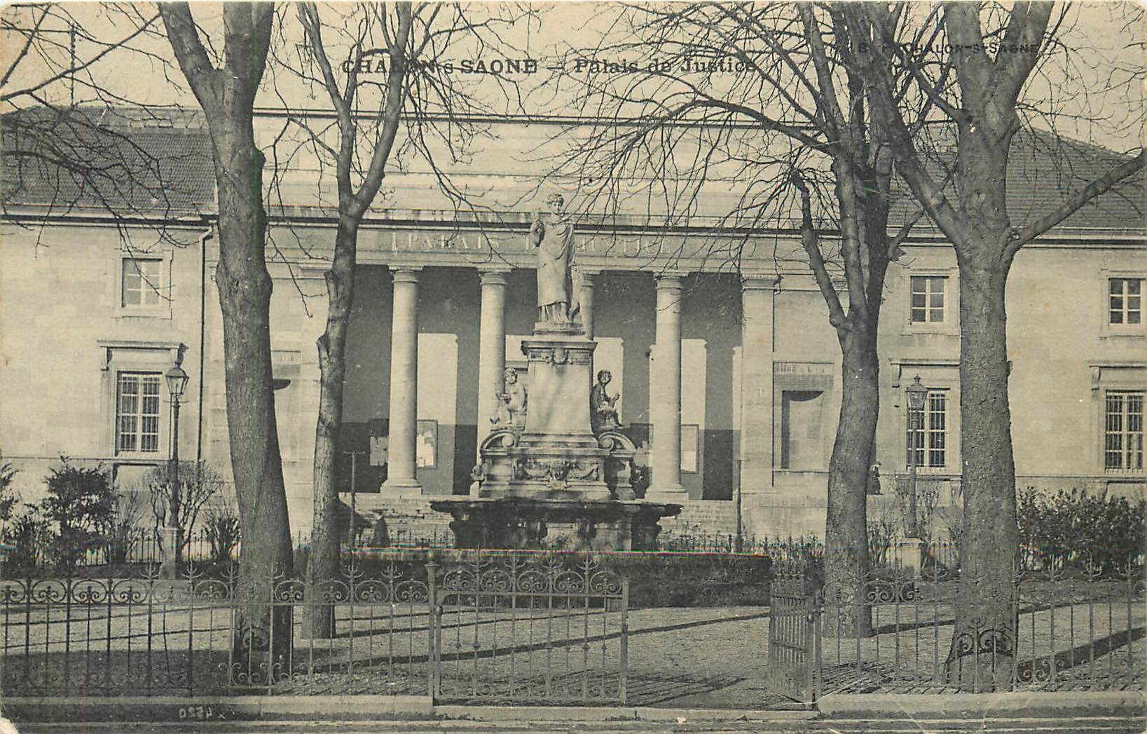 CPA Chalon sur Saone Palais de Justice 