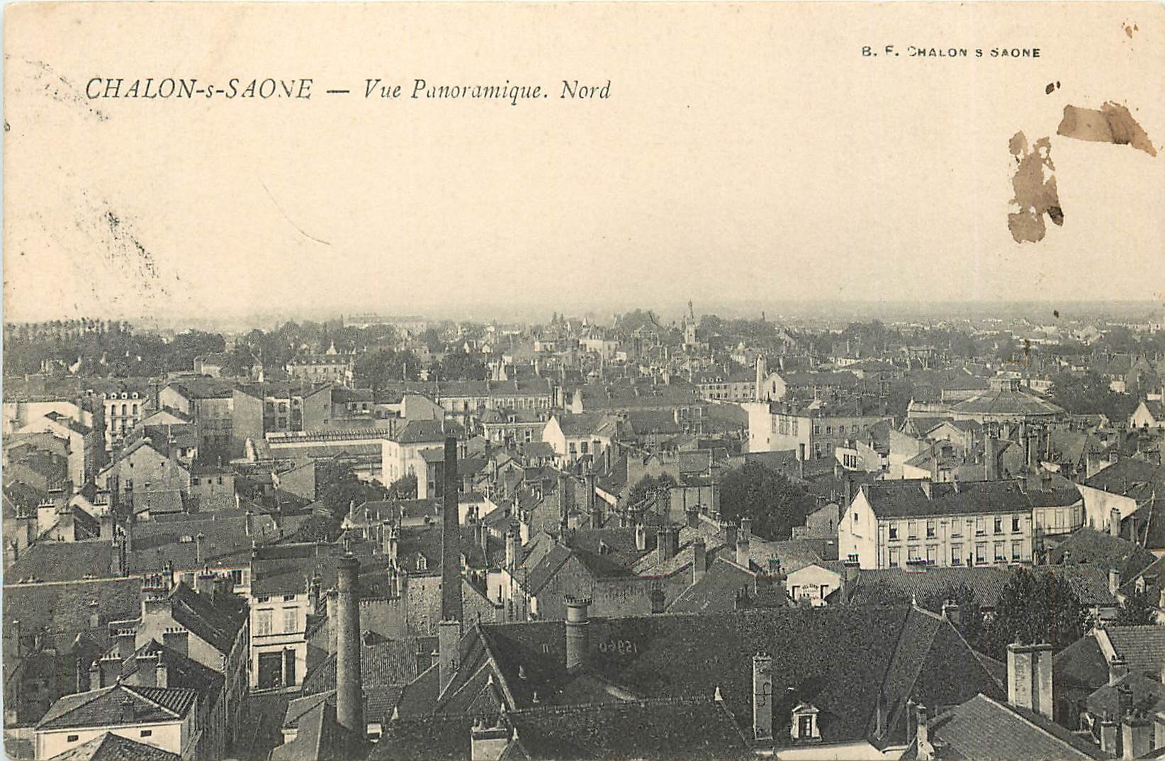 Chalon-sur-Saône — Vue panoramique. Nord — B. F. Chalon s Saone