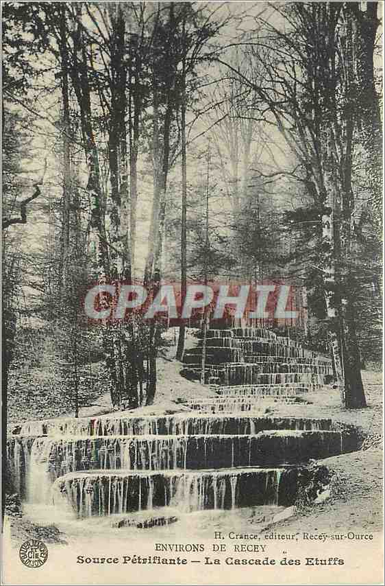 CPA Environs de Recey Source Petrifiante La Cascade des Etuffs 