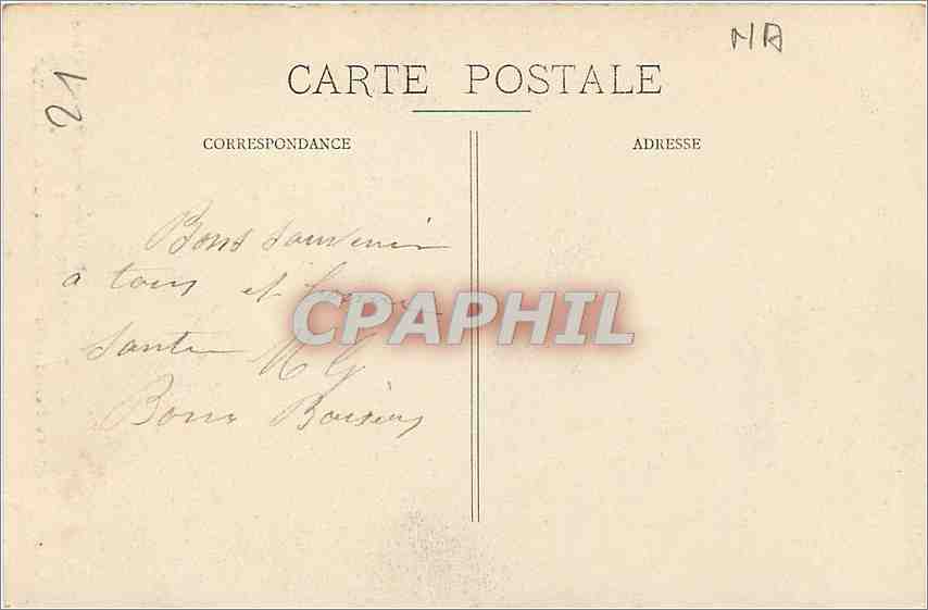 CPA Environs de Recey Source Petrifiante La Cascade des Etuffs  — Rückseite