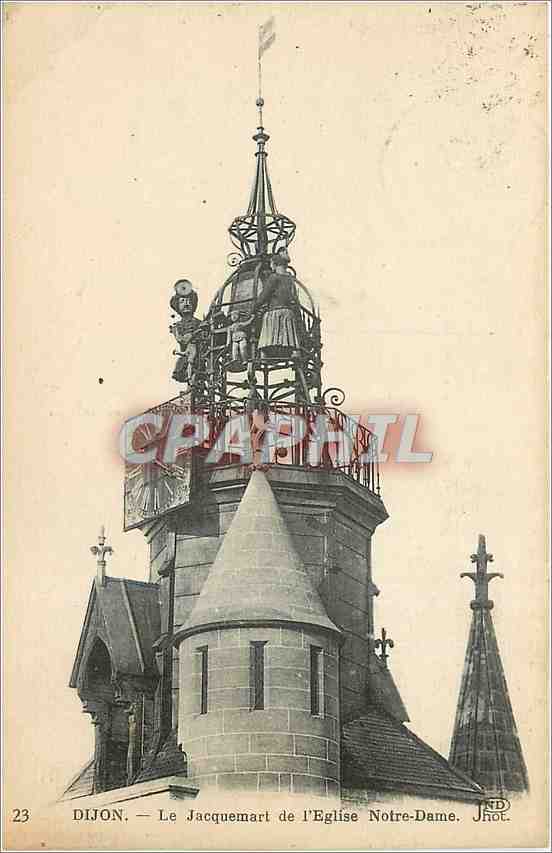 CPA Dijon Le Jacquement de l'Eglise Notre Dame 