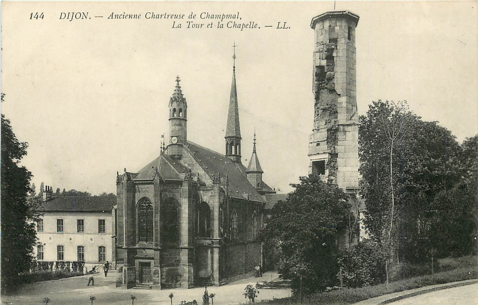 CPA Dijon Ancienne Chartreuse de Champmal La Tour et la Chapelle 