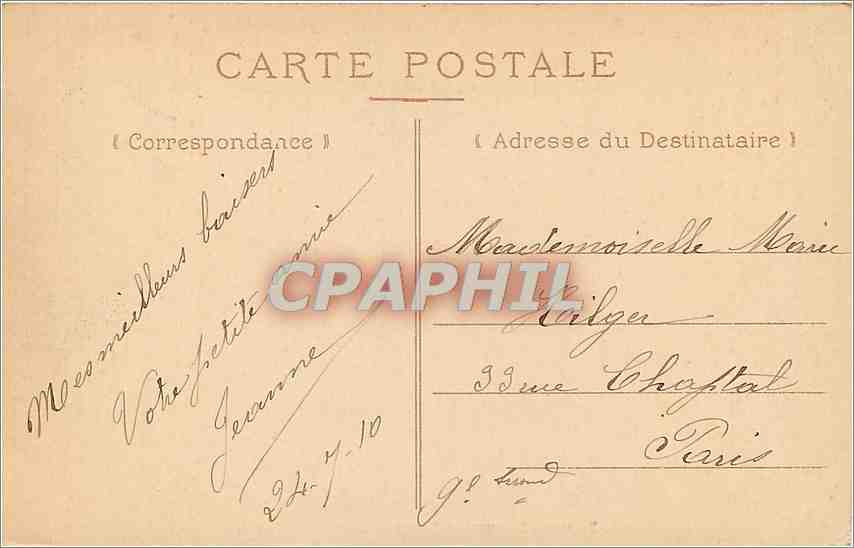 CPA Dijon Monument Darcy Chateau d'Eau  — Rückseite