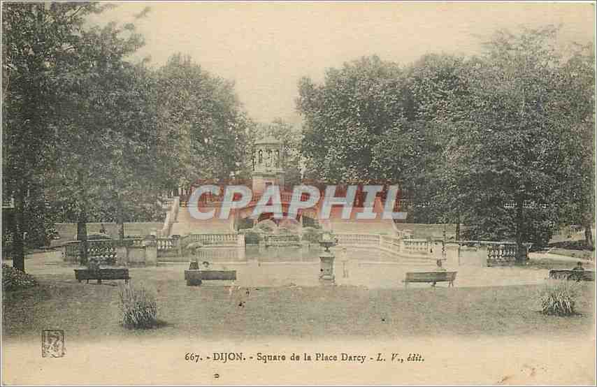 CPA Dijon Square de la Place Darcy 