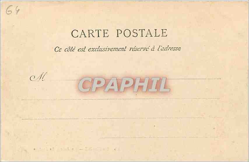 CPA Bayonne Le Palais de Justice  — Rückseite