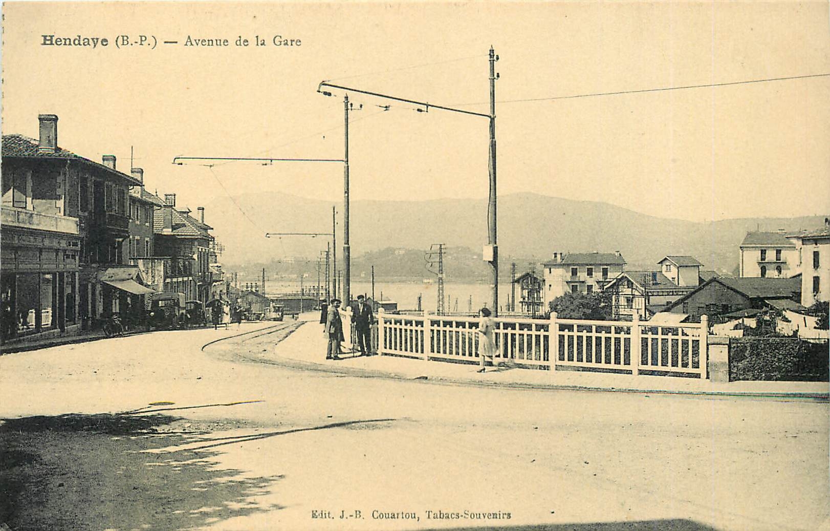 CPA Hendaye BP Avenue de la Gare 