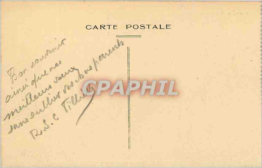 CPA Hendaye BP Avenue de la Gare  — Rückseite