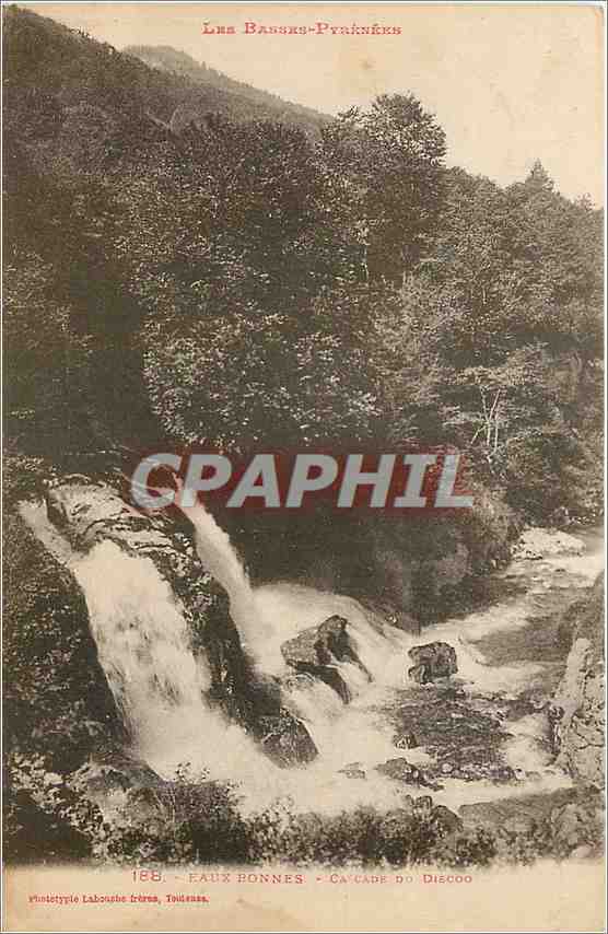 CPA Eaux Bonnes Cascade 