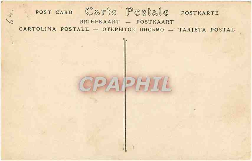 CPA Pau Le Chateau Facade orientale  — Rückseite