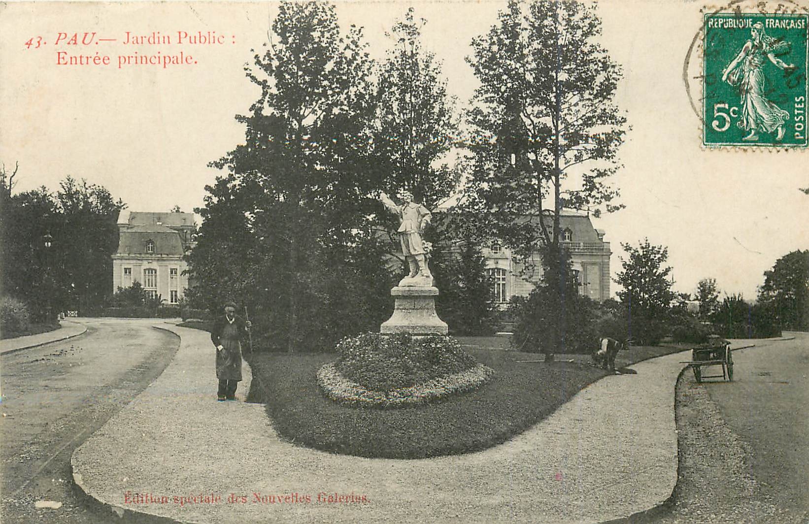 CPA Pau Jardin Public Entree principale 