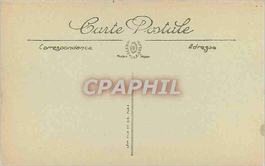 CPA Biarritz Le Rocher de la Vierge  — Verso