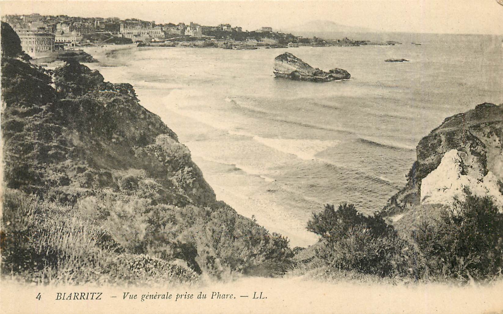 CPA Biarritz Vue generale prise du Phare 