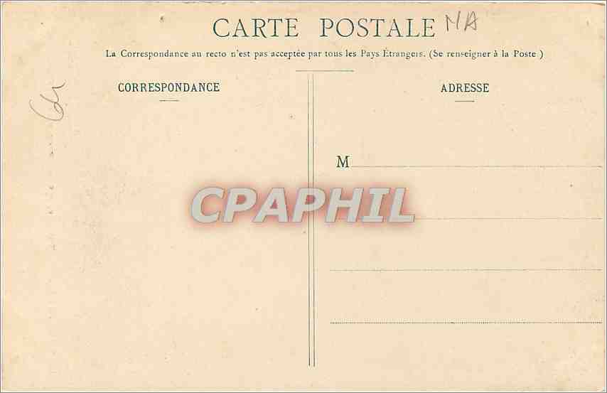 CPA Biarritz La Loge du Theatre pres du Rocher de la Vierge  — Rückseite