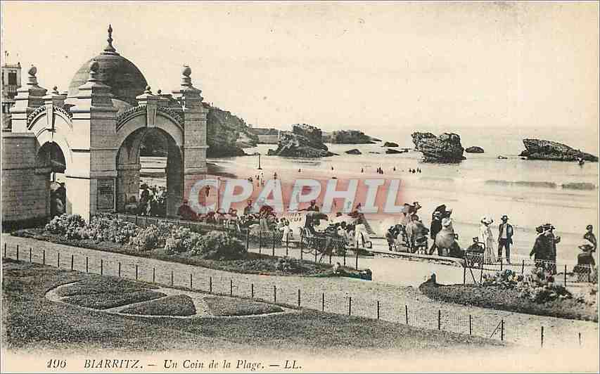 CPA Biarritz Un Coin de la Plage 