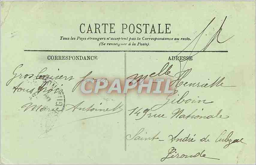 CPA Dax La Promenade des Remparts Romains  — Rückseite
