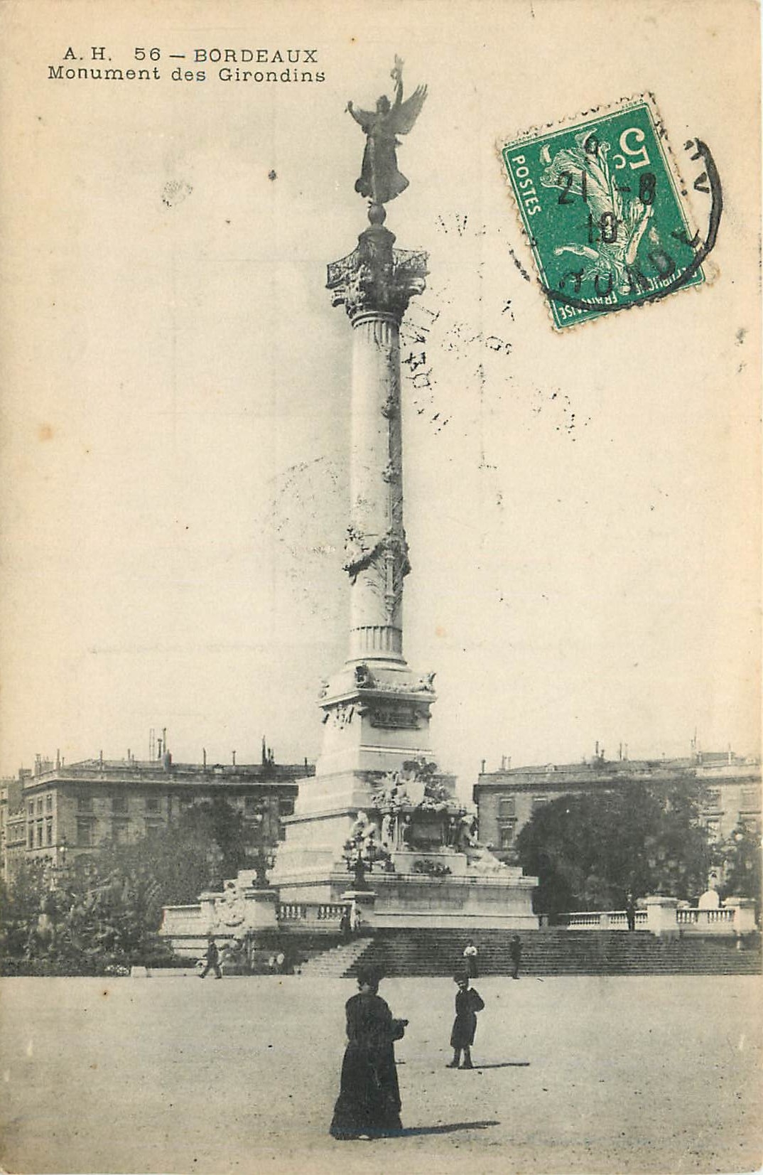 CPA Bordeaux Monument des Girondins 