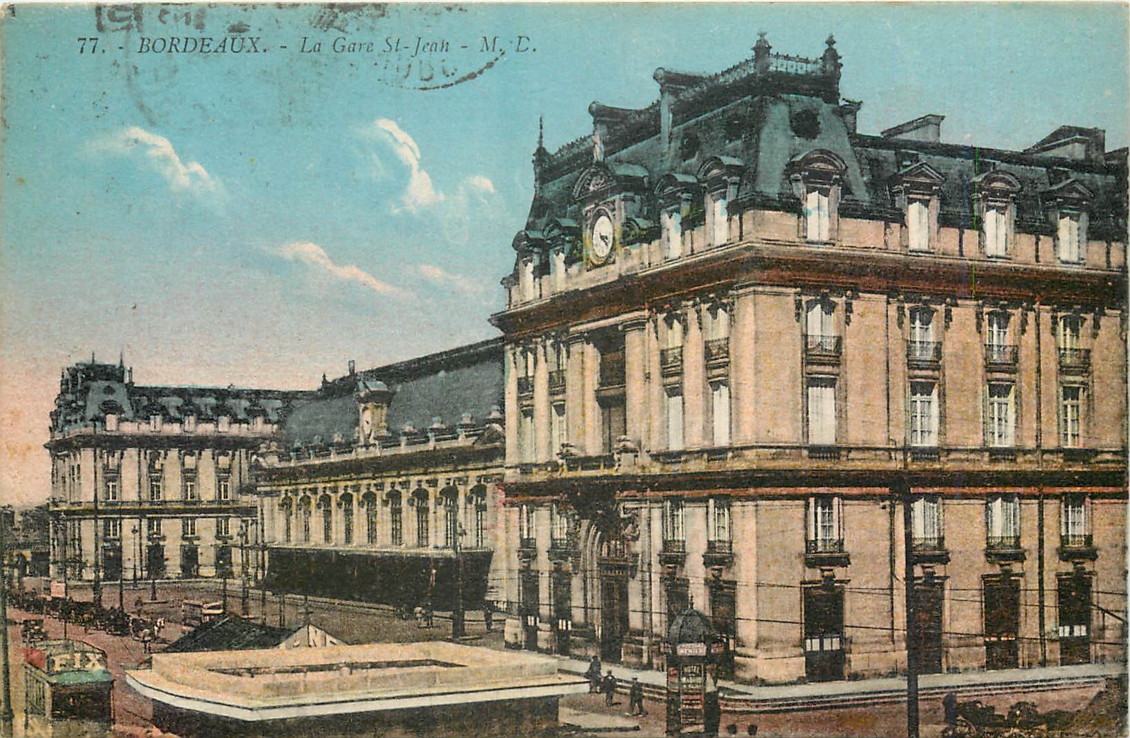 CPA Bordeaux La Gare St Jean 