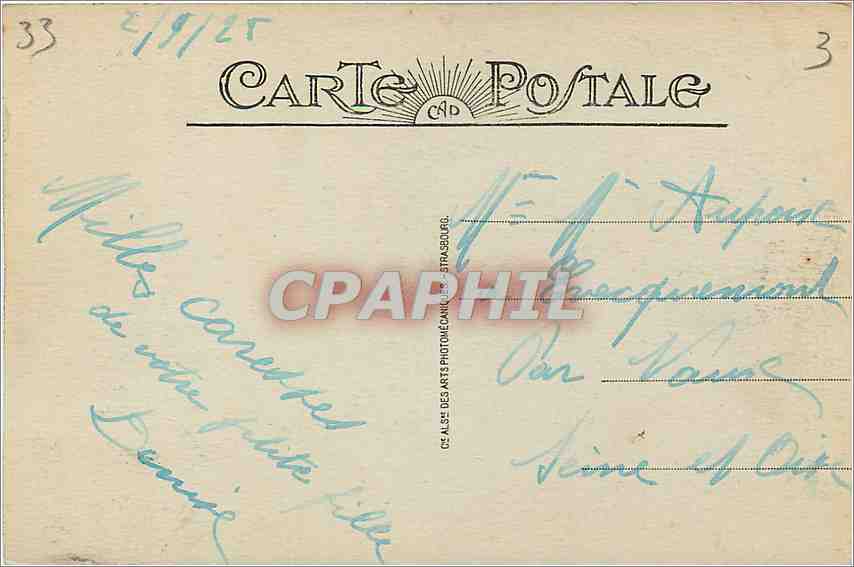 Arcachon - Côte d'Argent — Les Villas vues de la Jetée de la Chapelle — CAP — Verso