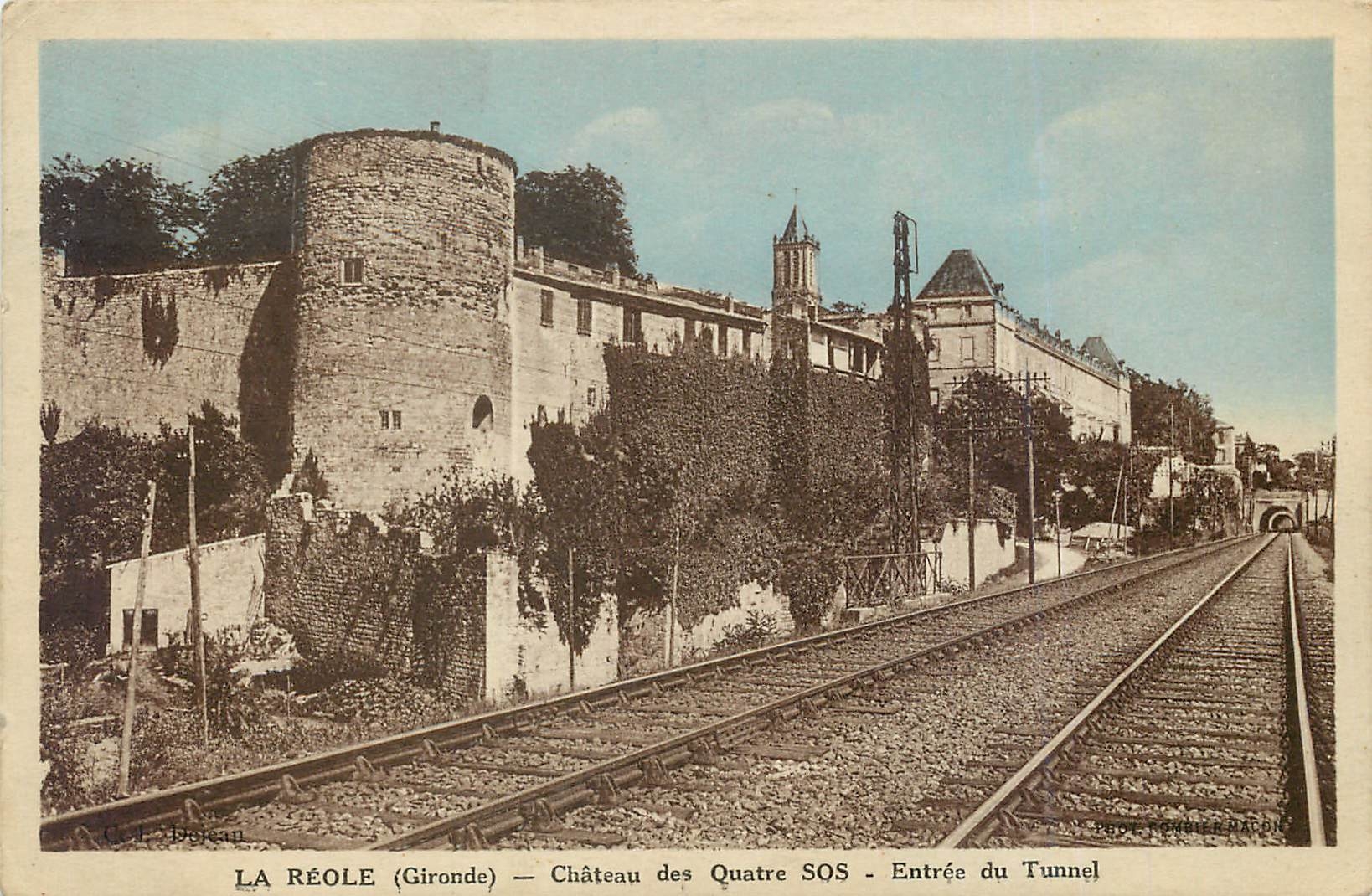 La Réole (Gironde) — Château des Quatre SOS — Entrée du Tunnel