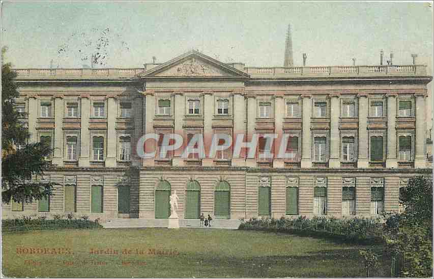 CPA Bordeaux Jardin de la Mairie 