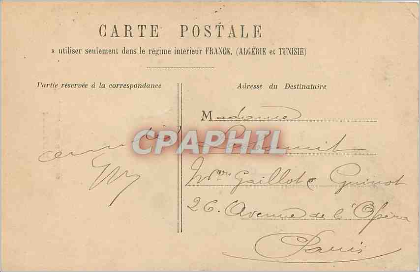 CPA Bordeaux Fontaine des 3 Graces  — Verso