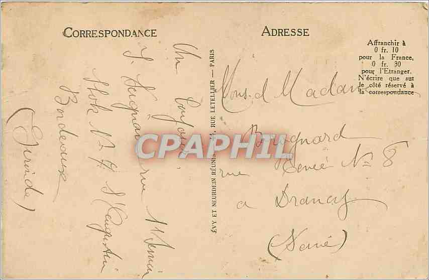 Bordeaux - La Tour de la Grosse Cloche - LL — Verso