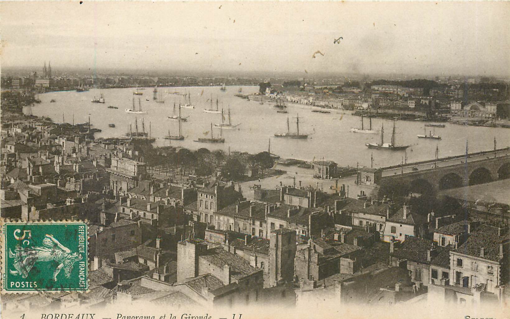 CPA Bordeaux Panorama et la Gironde 