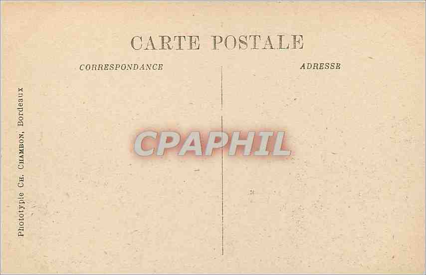 CPA Bordeaux Le Pont Vue generale  — Verso