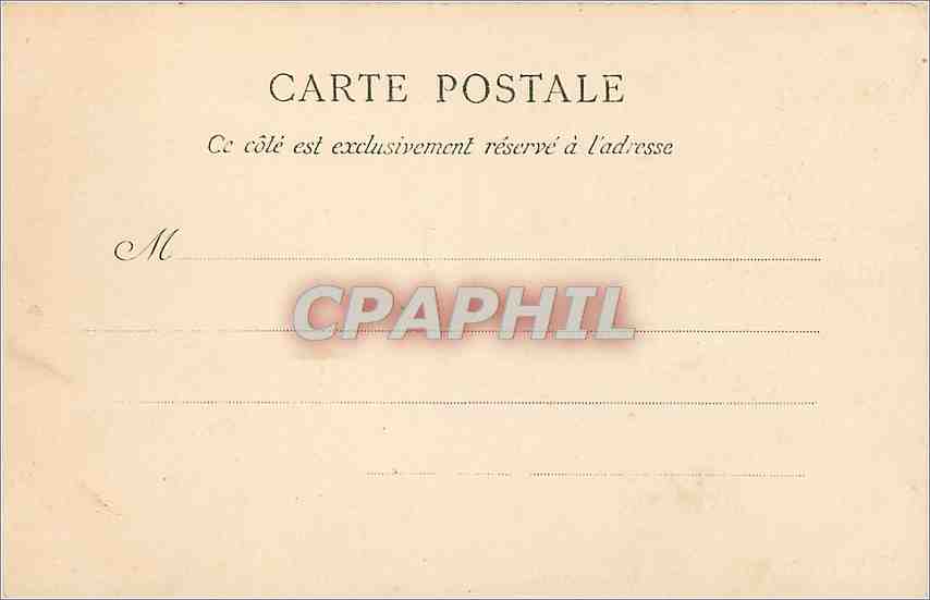 CPA Bordeaux L'Hotel de Ville  — Verso