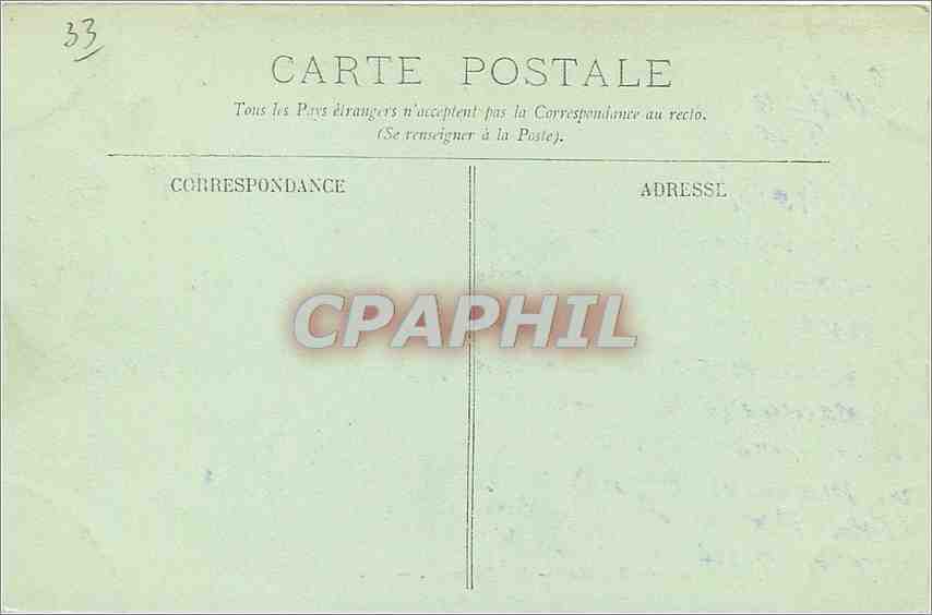CPA Bordeaux Les Colonnes Rostrales Les Quinconces  — Rückseite