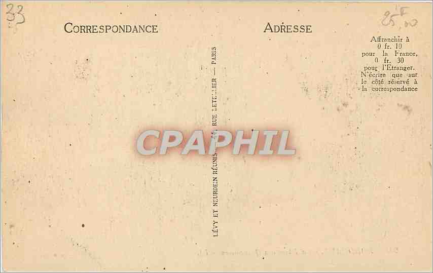 CPA Bordeaux La Place des Quinconces Bateau — Verso
